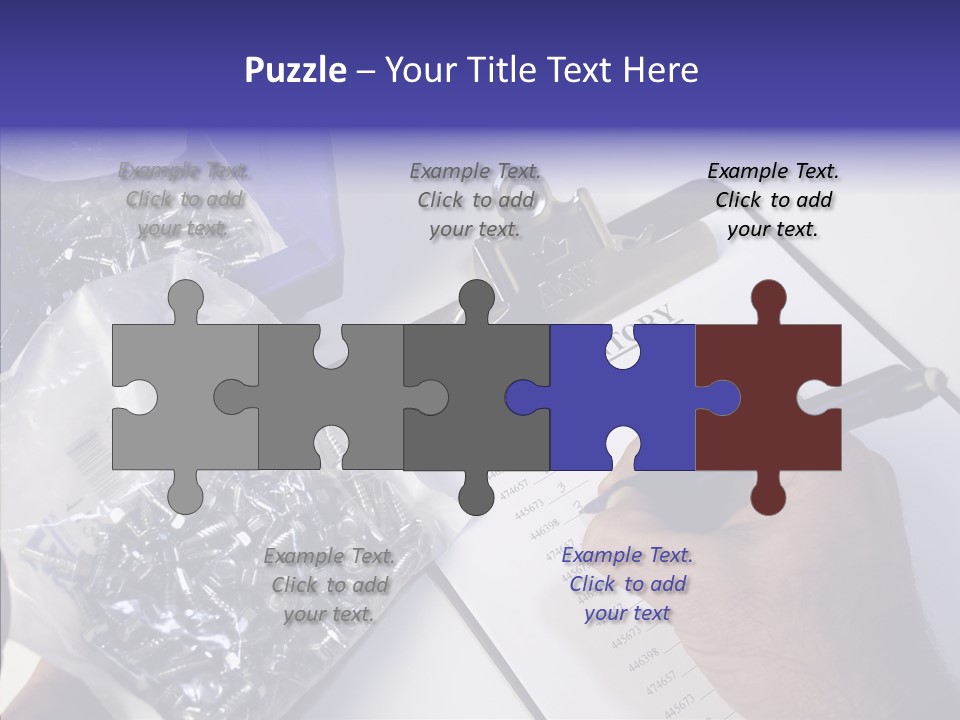 Elderly Touching Hand PowerPoint Template