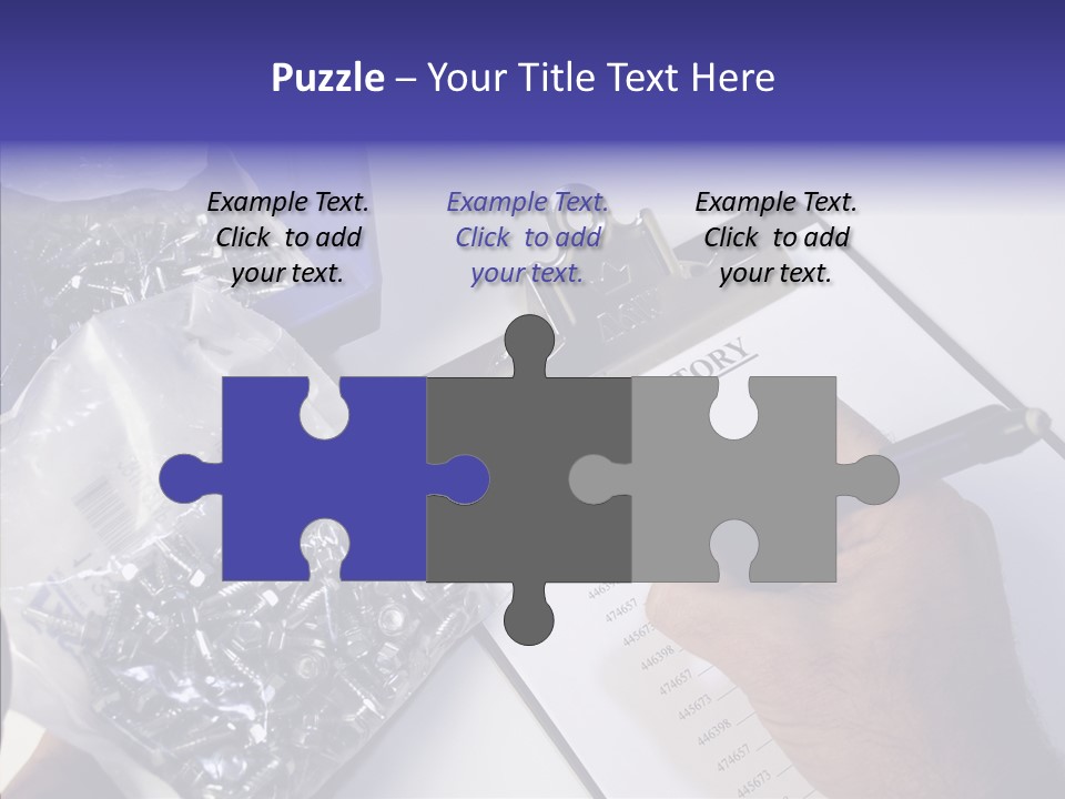 Elderly Touching Hand PowerPoint Template