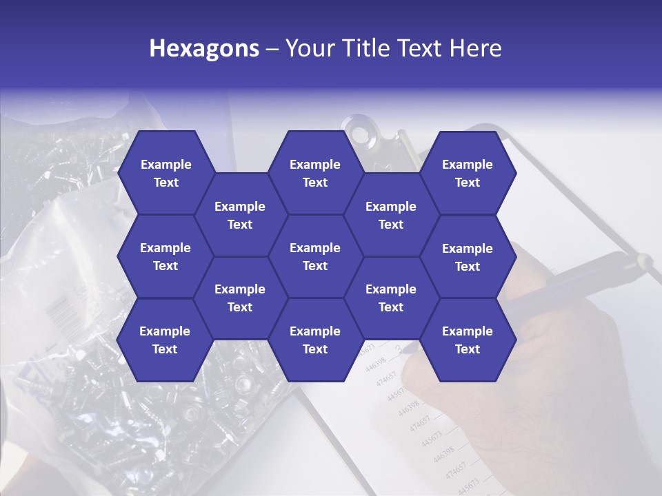 Elderly Touching Hand PowerPoint Template