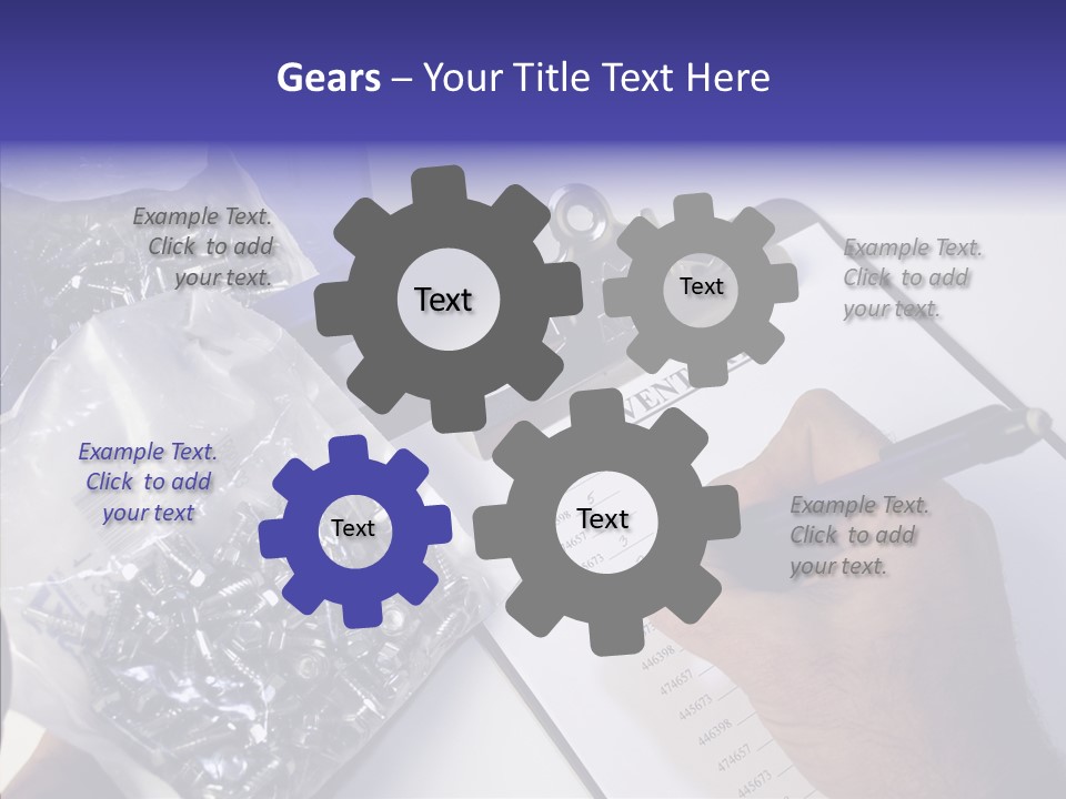 Elderly Touching Hand PowerPoint Template