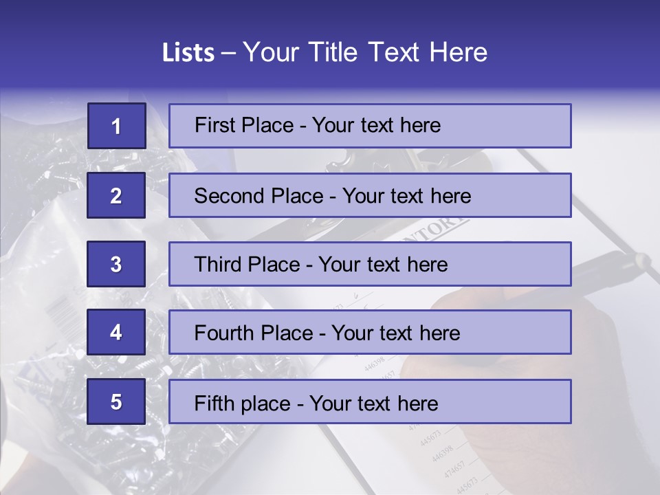 Elderly Touching Hand PowerPoint Template
