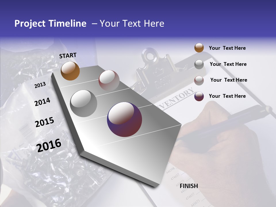 Elderly Touching Hand PowerPoint Template
