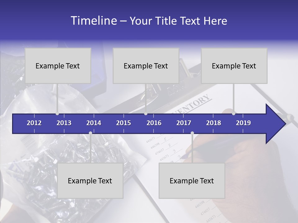 Elderly Touching Hand PowerPoint Template