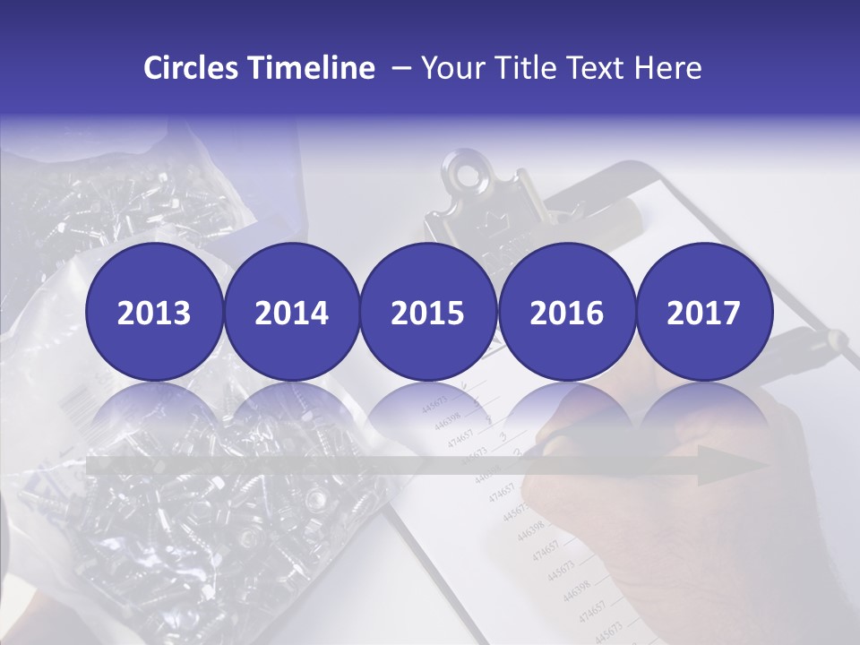 Elderly Touching Hand PowerPoint Template