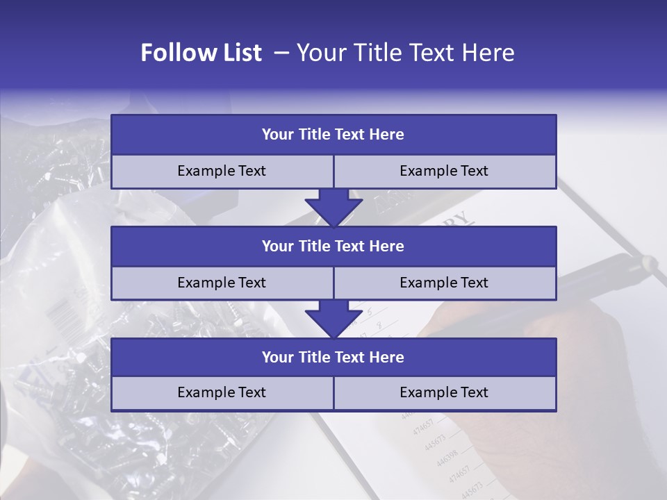Elderly Touching Hand PowerPoint Template