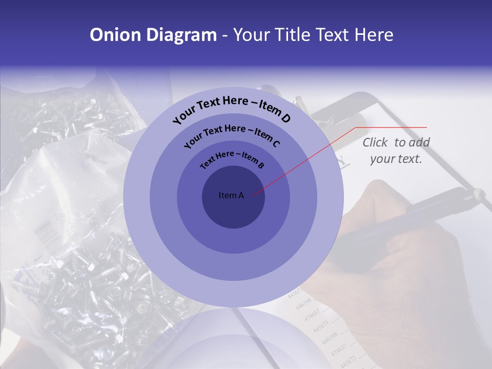 Elderly Touching Hand PowerPoint Template