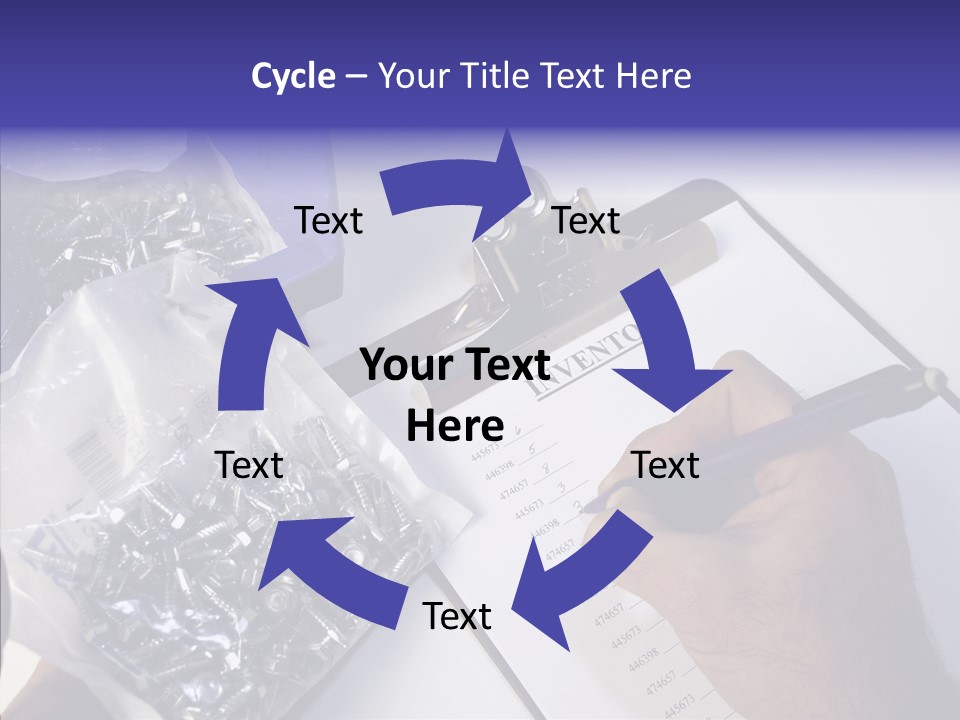 Elderly Touching Hand PowerPoint Template