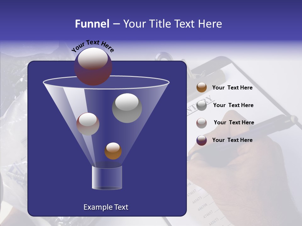 Elderly Touching Hand PowerPoint Template