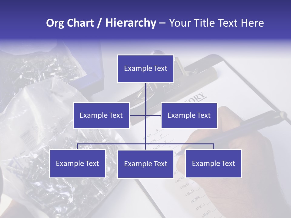 Elderly Touching Hand PowerPoint Template