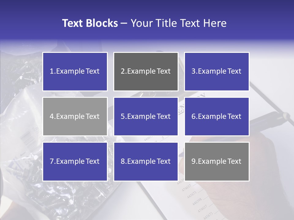 Elderly Touching Hand PowerPoint Template