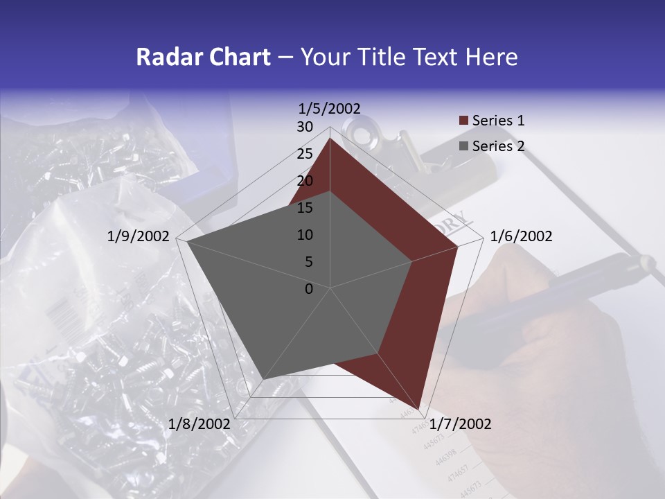 Elderly Touching Hand PowerPoint Template