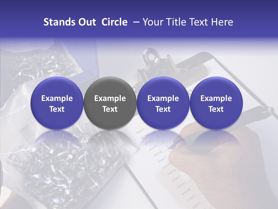 Elderly Touching Hand PowerPoint Template