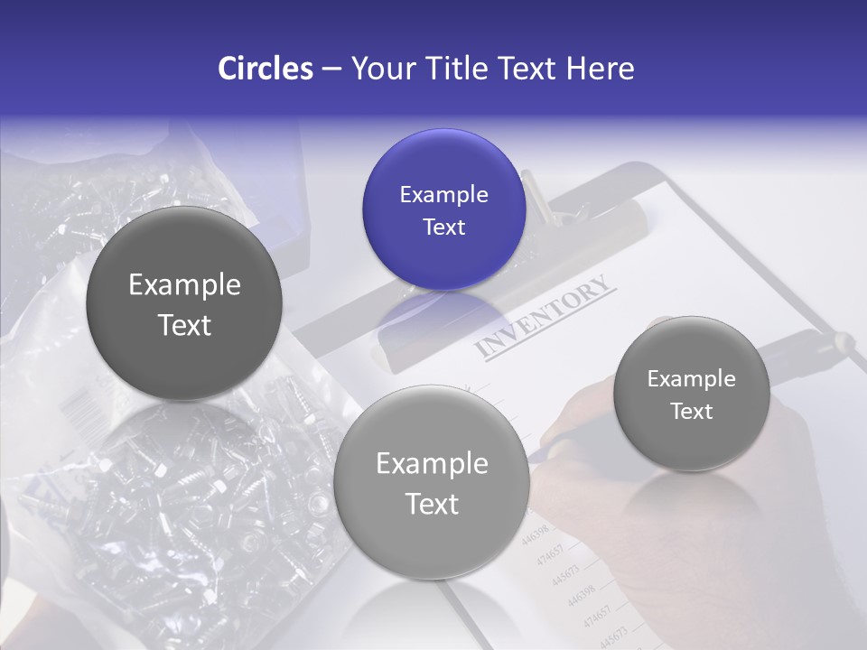 Elderly Touching Hand PowerPoint Template