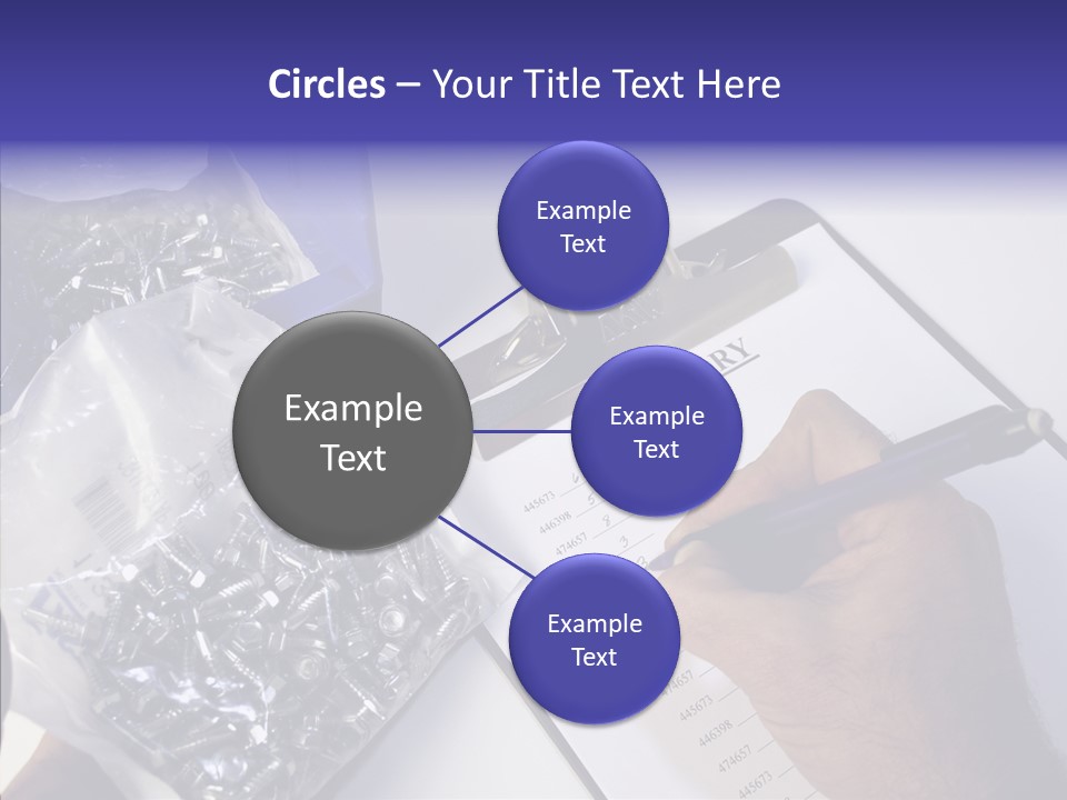Elderly Touching Hand PowerPoint Template