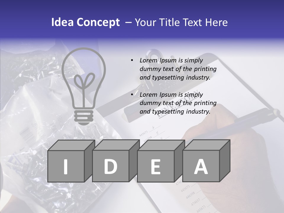 Elderly Touching Hand PowerPoint Template