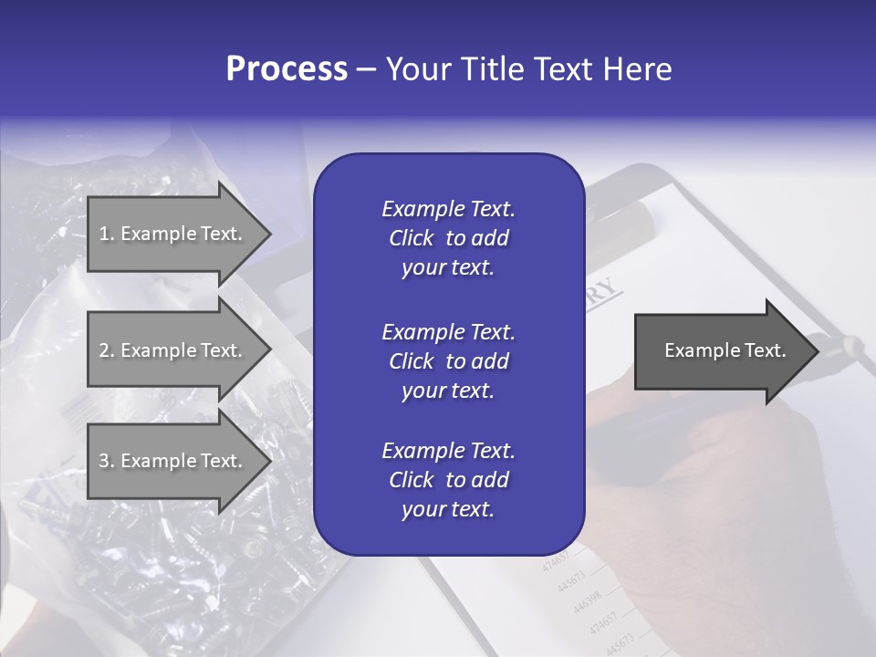 Elderly Touching Hand PowerPoint Template
