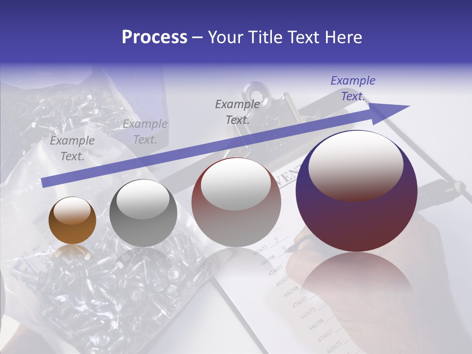 Elderly Touching Hand PowerPoint Template