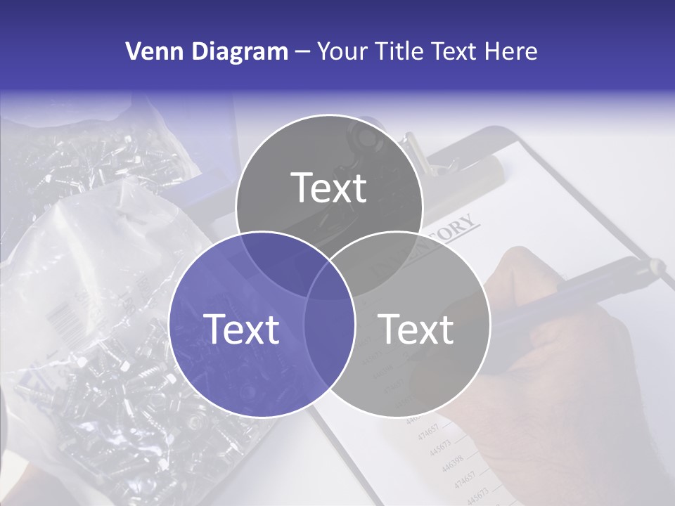 Elderly Touching Hand PowerPoint Template
