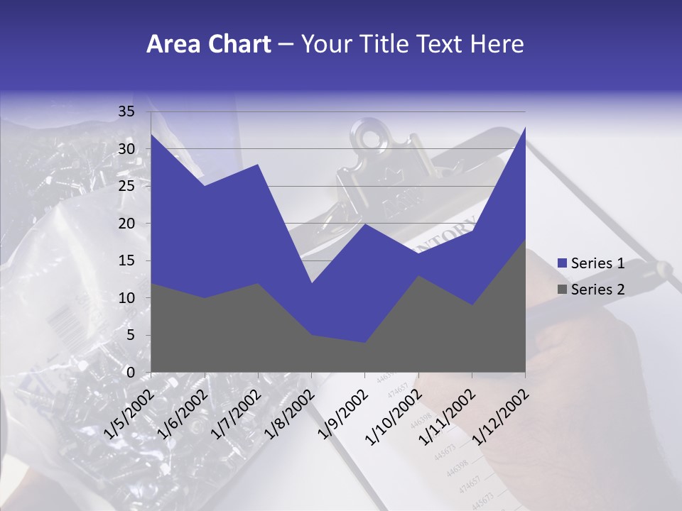 Elderly Touching Hand PowerPoint Template