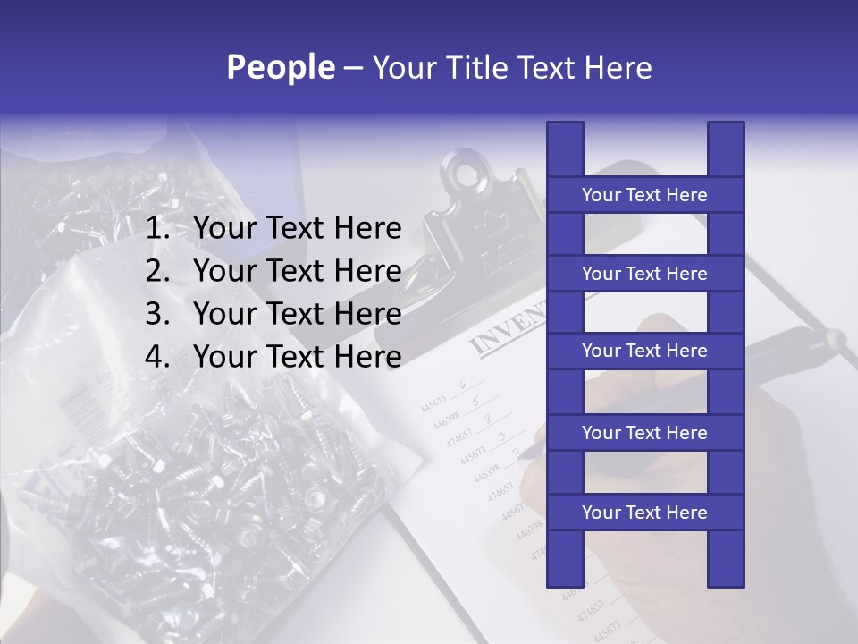 Elderly Touching Hand PowerPoint Template