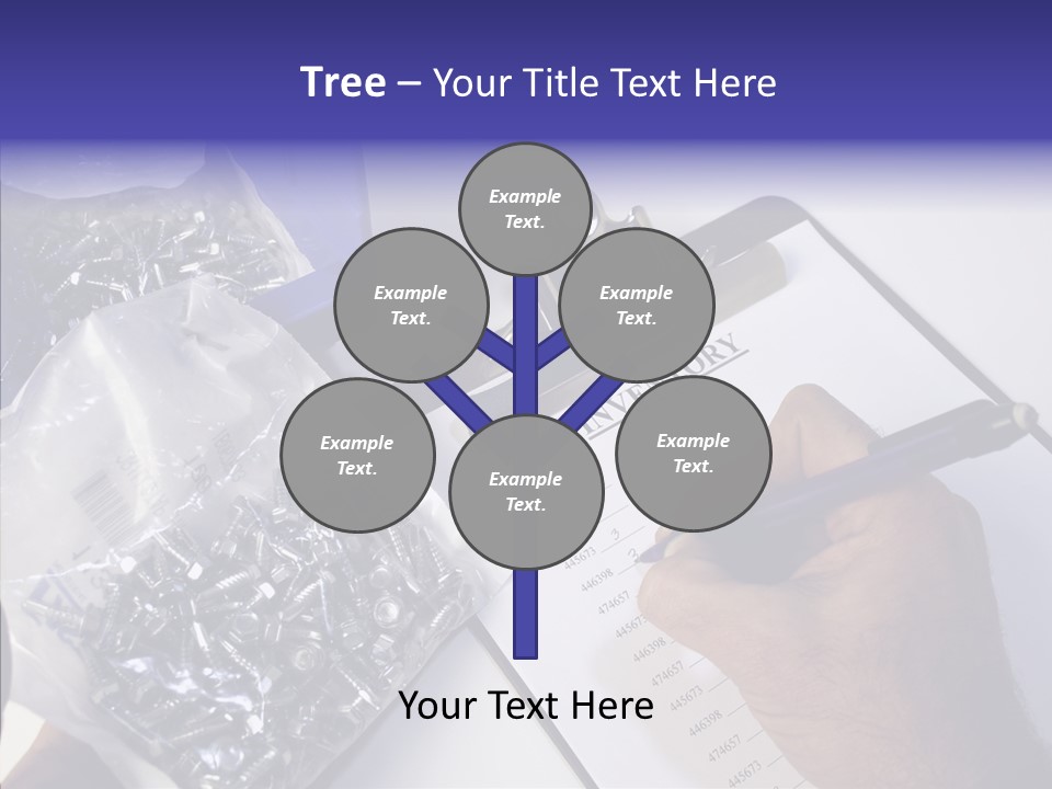 Elderly Touching Hand PowerPoint Template