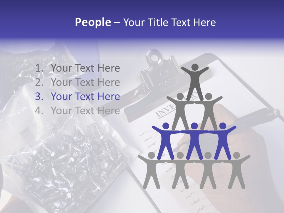 Elderly Touching Hand PowerPoint Template