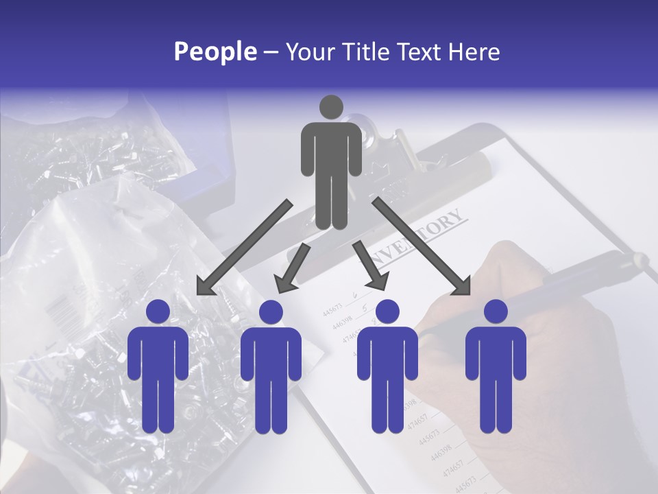 Elderly Touching Hand PowerPoint Template