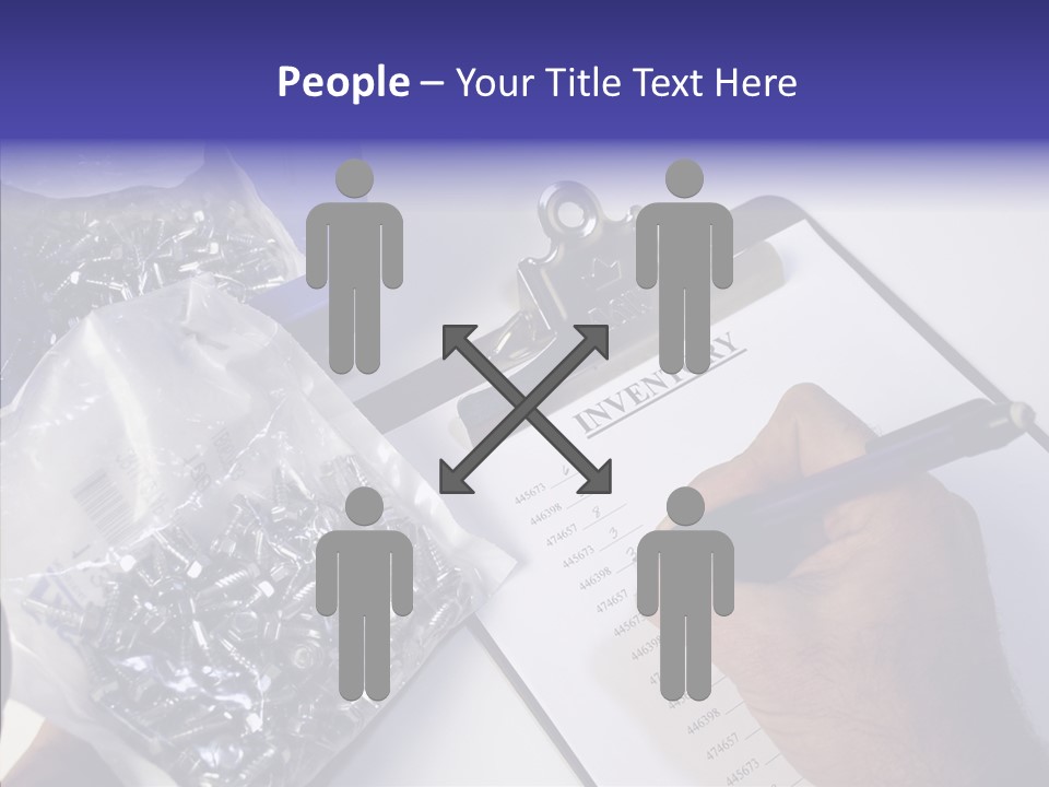 Elderly Touching Hand PowerPoint Template