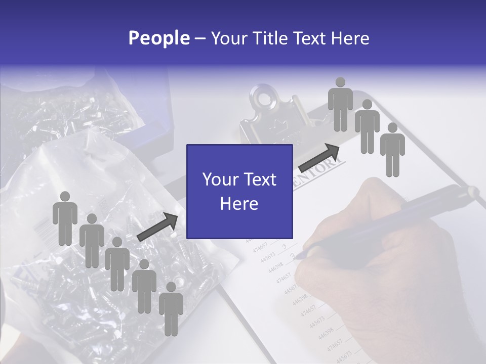 Elderly Touching Hand PowerPoint Template