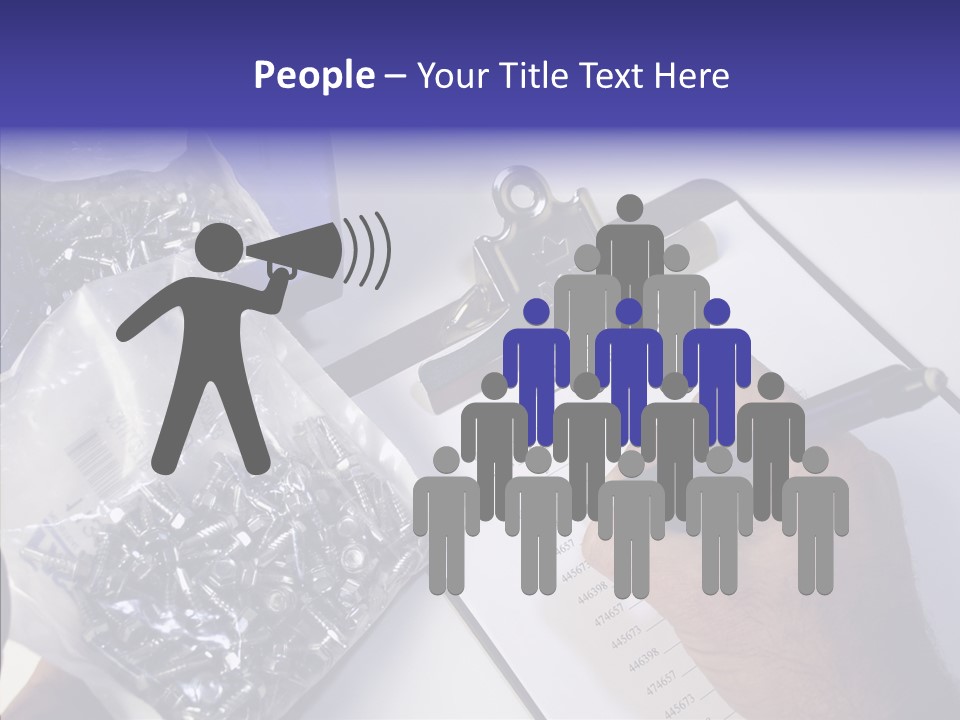 Elderly Touching Hand PowerPoint Template