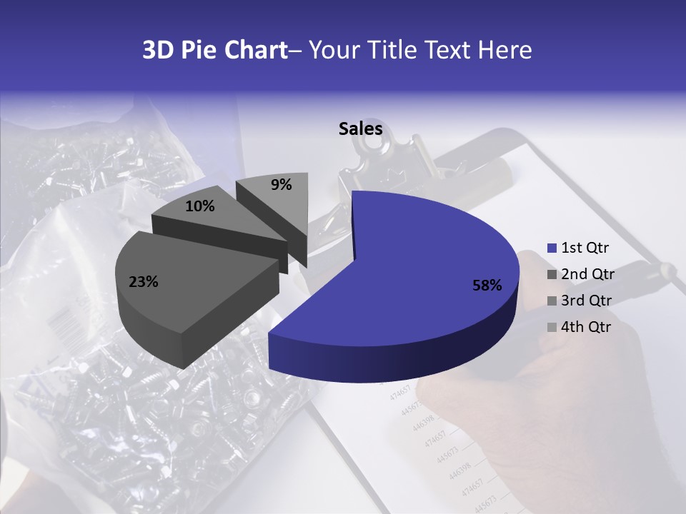 Elderly Touching Hand PowerPoint Template