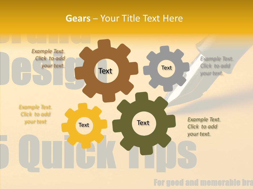 Hand Aging Hold PowerPoint Template