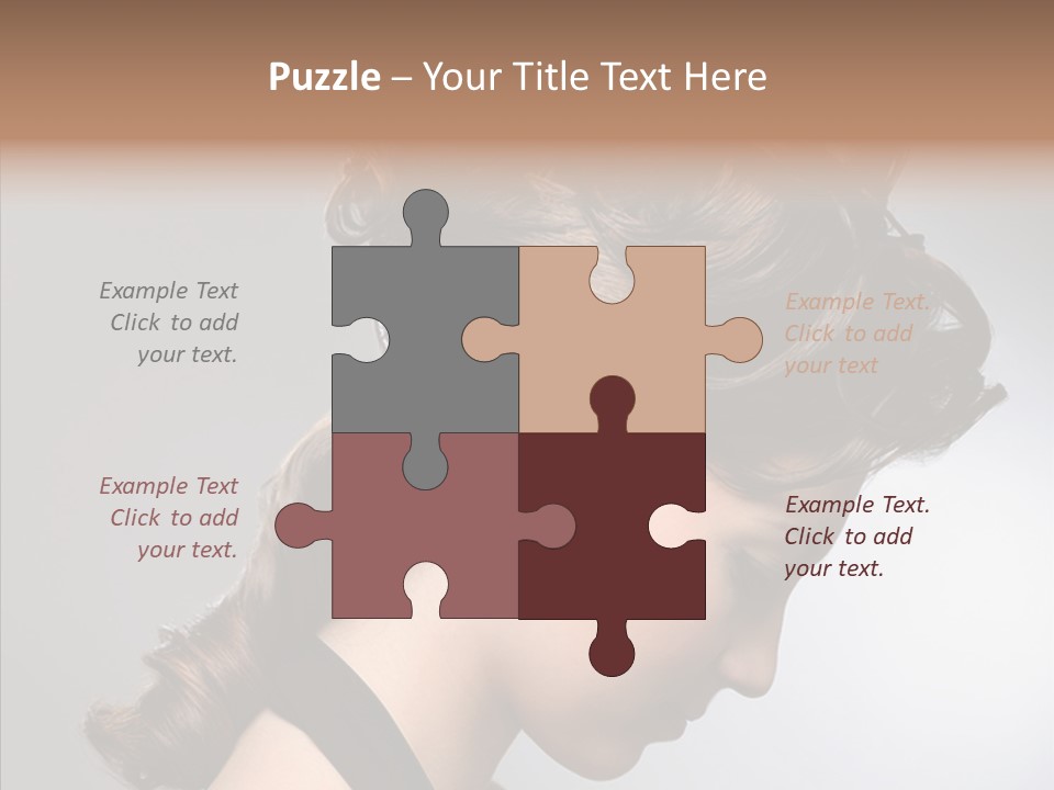 Elderly Closeup Old PowerPoint Template