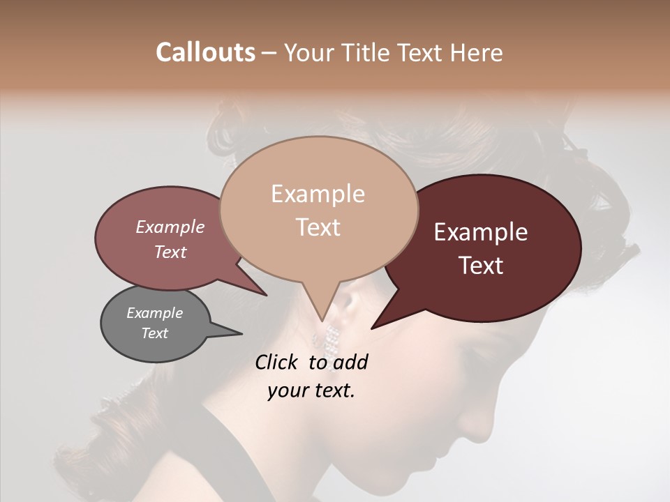 Elderly Closeup Old PowerPoint Template