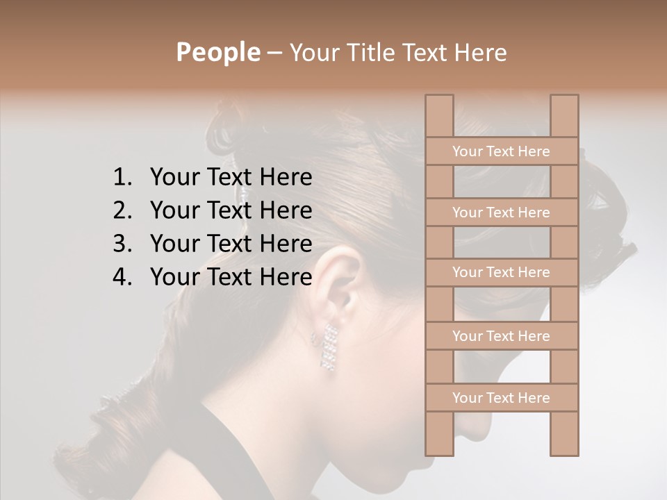 Elderly Closeup Old PowerPoint Template