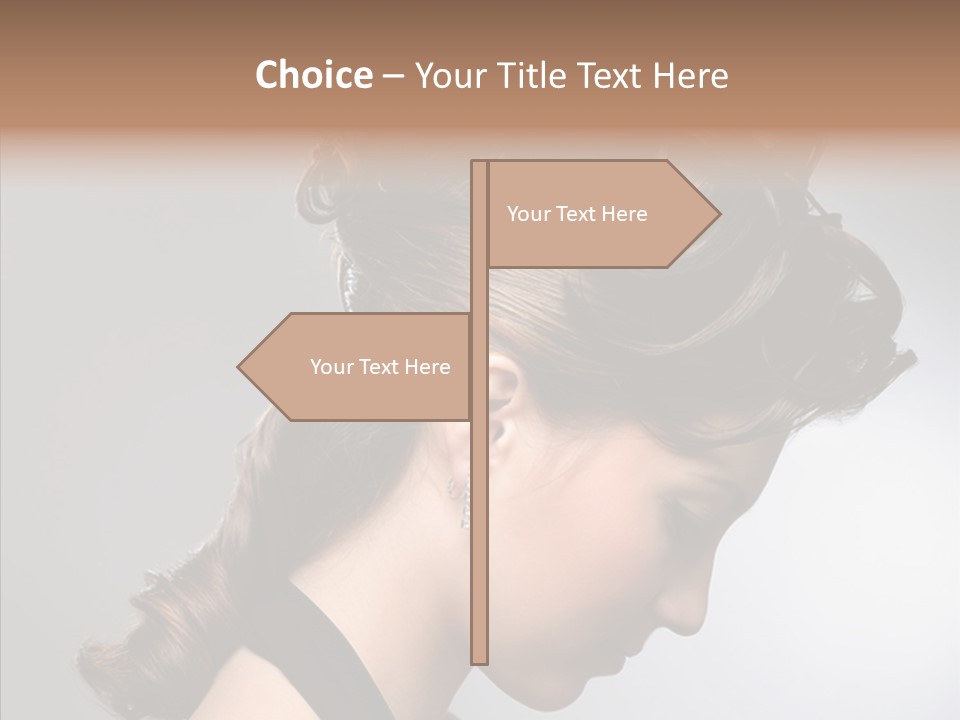 Elderly Closeup Old PowerPoint Template