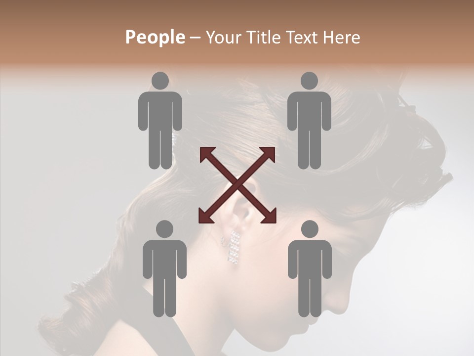 Elderly Closeup Old PowerPoint Template