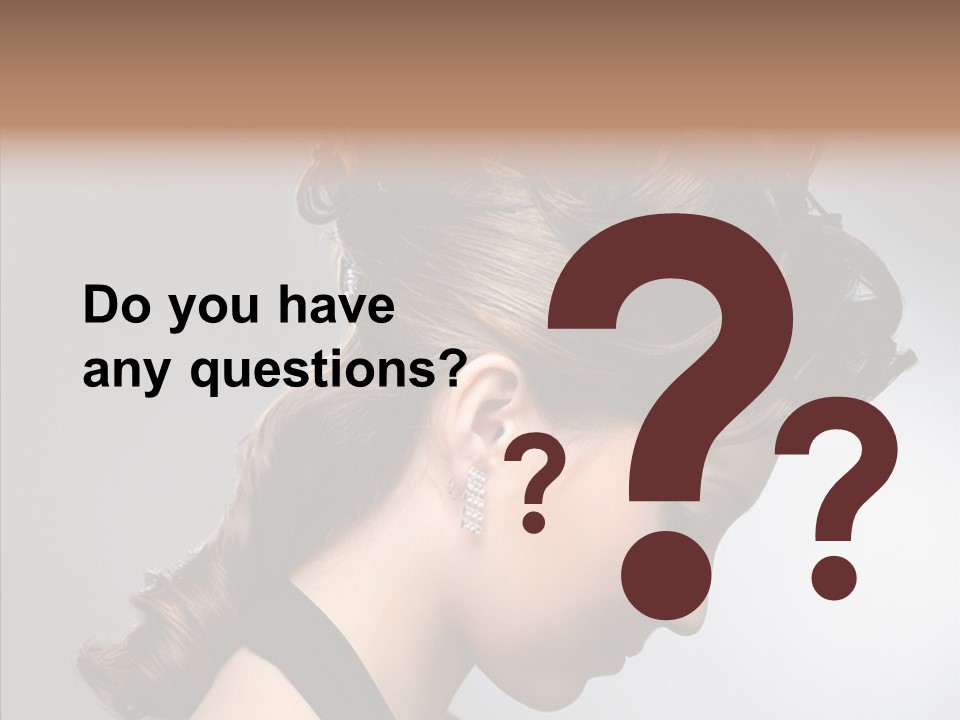 Elderly Closeup Old PowerPoint Template