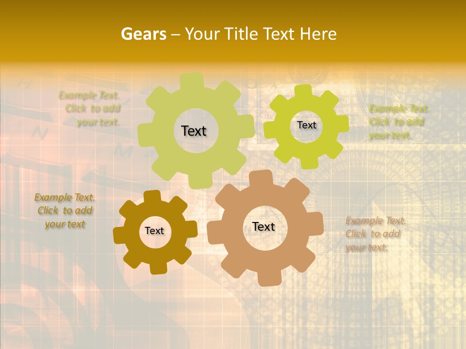 Senior  Togetherness Finger PowerPoint Template