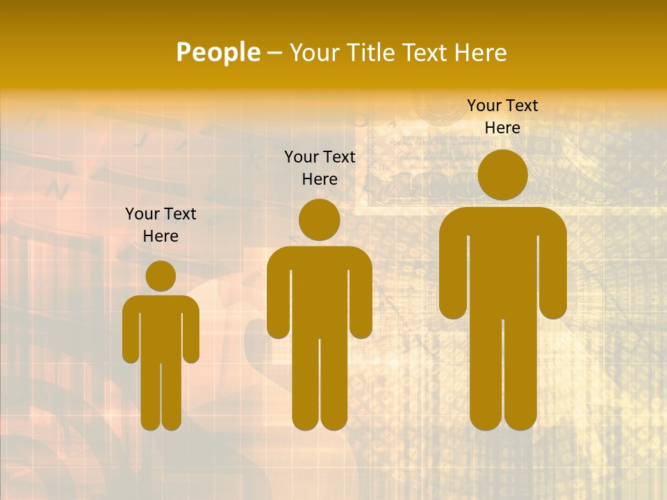 Senior  Togetherness Finger PowerPoint Template