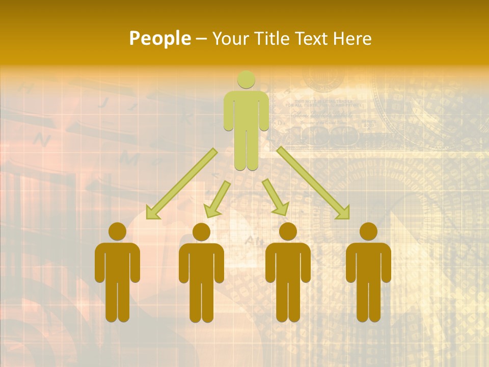 Senior  Togetherness Finger PowerPoint Template