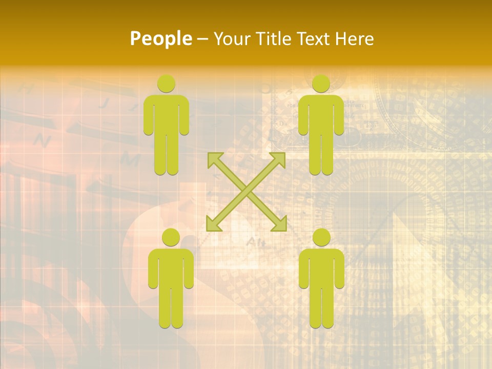 Senior  Togetherness Finger PowerPoint Template