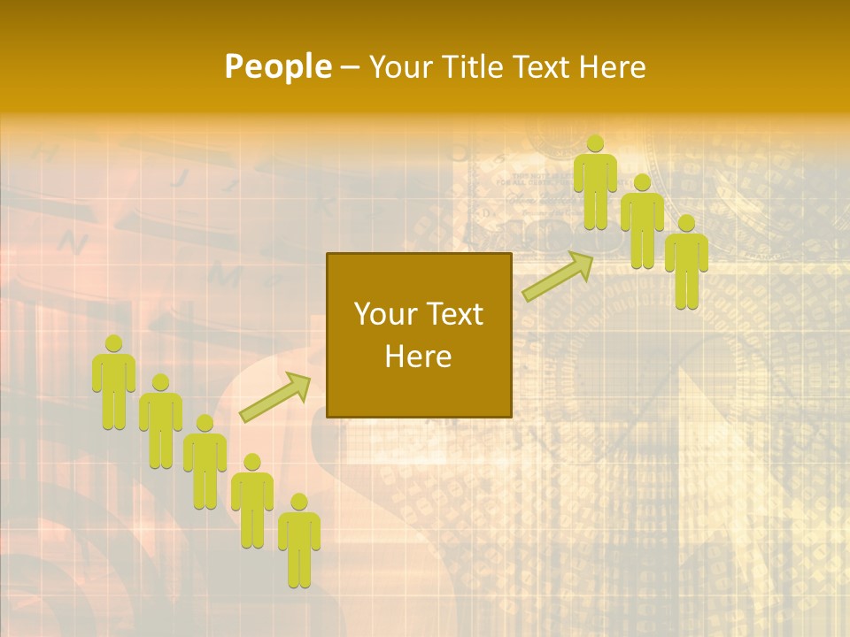 Senior  Togetherness Finger PowerPoint Template