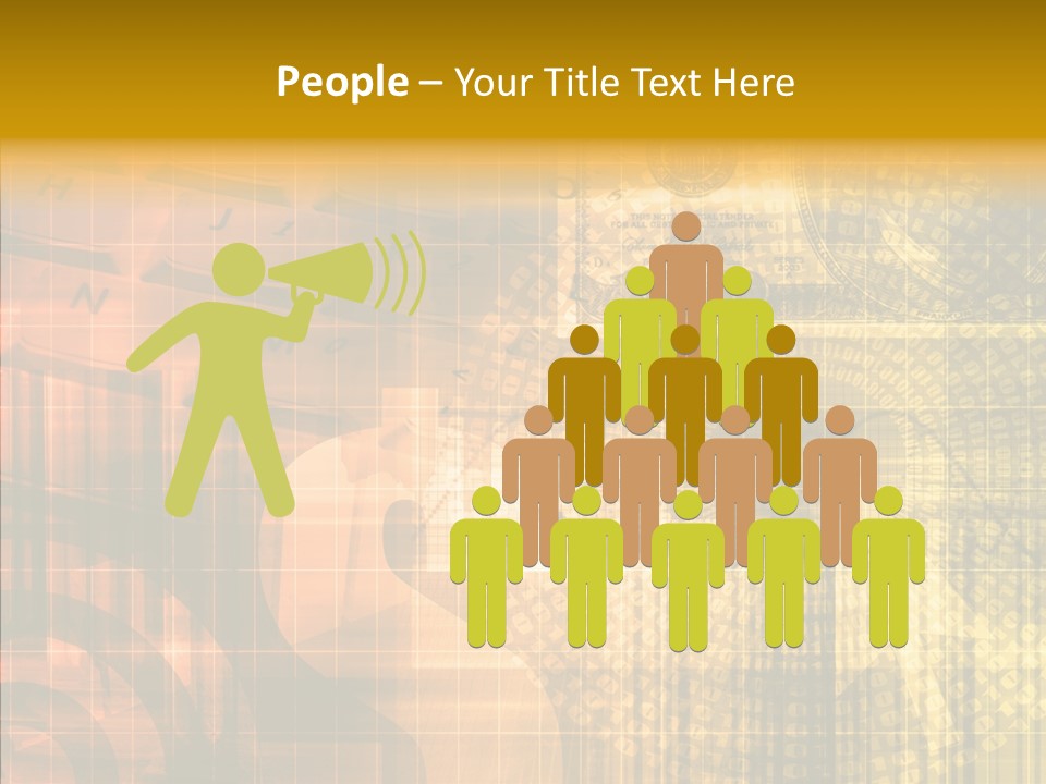 Senior  Togetherness Finger PowerPoint Template