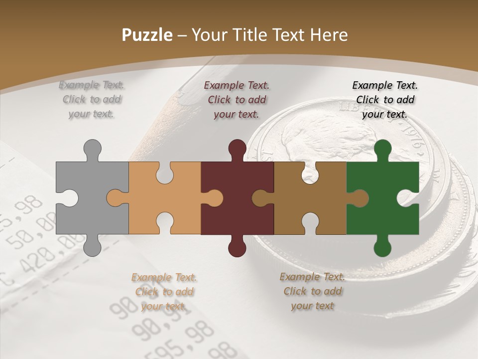 Touching Old Elder PowerPoint Template