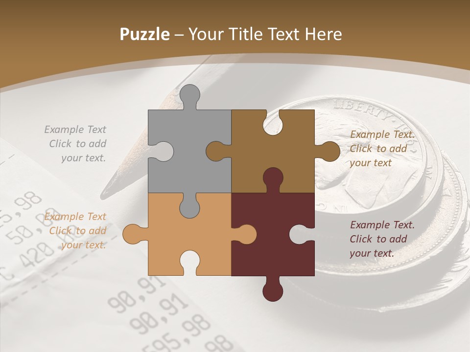 Touching Old Elder PowerPoint Template