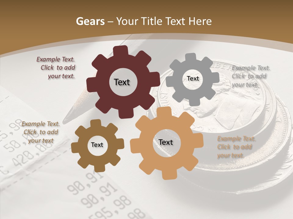 Touching Old Elder PowerPoint Template