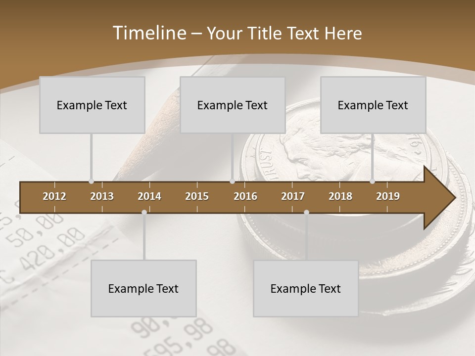 Touching Old Elder PowerPoint Template