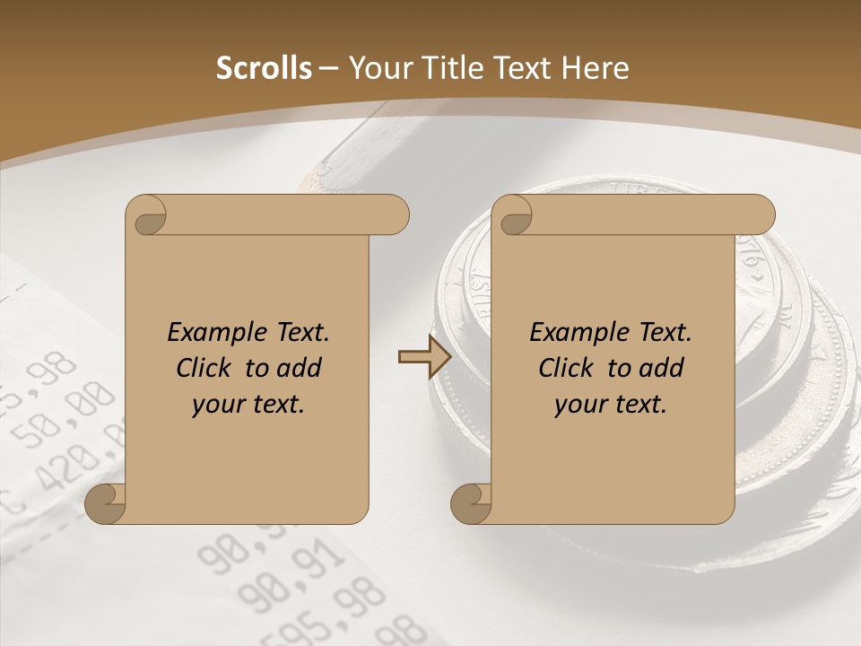 Touching Old Elder PowerPoint Template