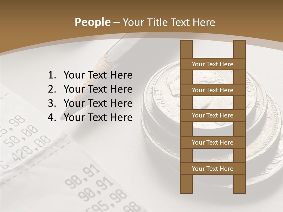 Touching Old Elder PowerPoint Template